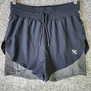 Hayabusa 2-in-1 Training Shorts Women Medium Black Compression Liner Excellent